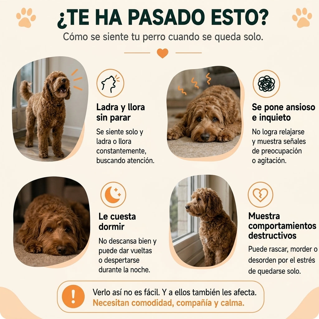 Peluche con Latido Real para Perros - Menos Ansiedad, Más Calma