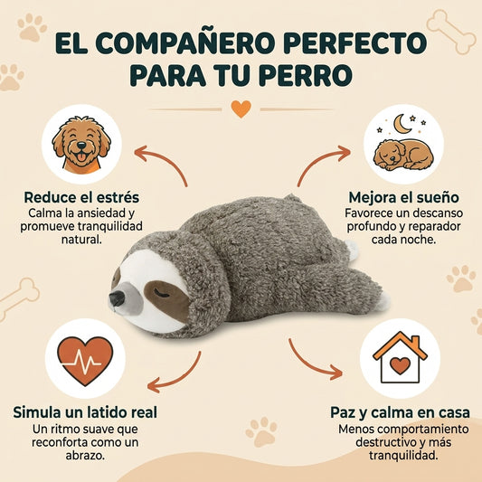 Peluche con Latido Real para Perros - Menos Ansiedad, Más Calma