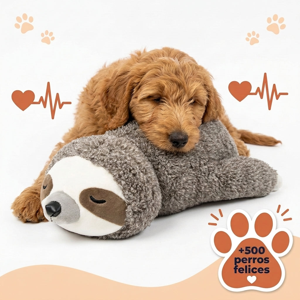Peluche con Latido Real para Perros - Menos Ansiedad, Más Calma